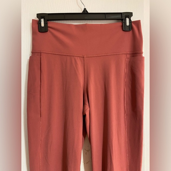 Athleta Transcend Stash Straight Leg High Waist Slit Pockets Leggings Size Large - Picture 6 of 13